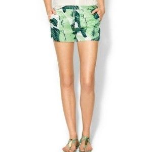 JUICY COUTURE PALMETTO PRINT SHORTS